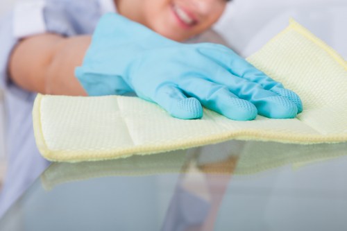 Regular cleaning service for E5 homes with a tidy living room