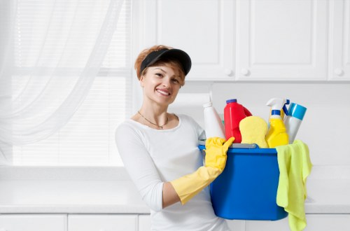 Deep cleaning service for an E5 home with detailed kitchen and living area care