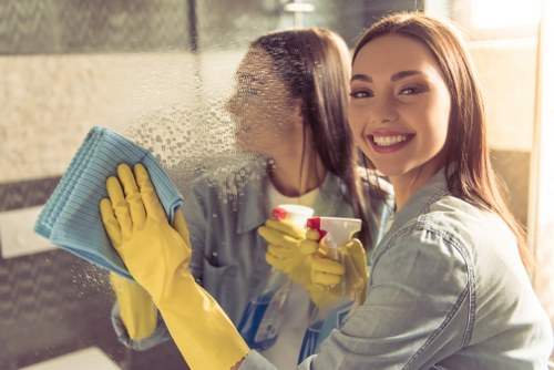 Commercial cleaners maintaining shared premises in the E5 area