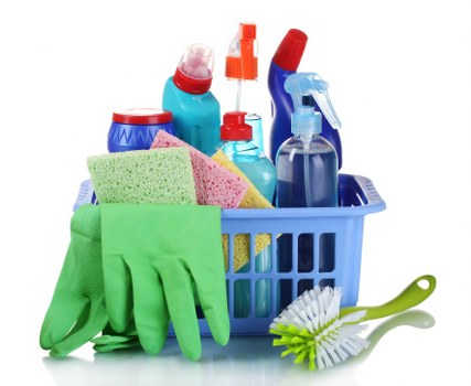 Upholstery cleaning equipment used in an E5 flat